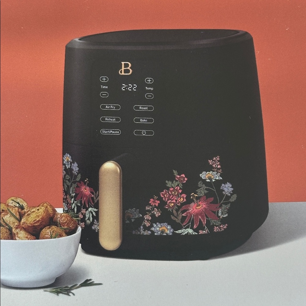 Beautiful 3 Qt Air Fryer TurboCrisp Technology Wildflower by Drew Barrymore